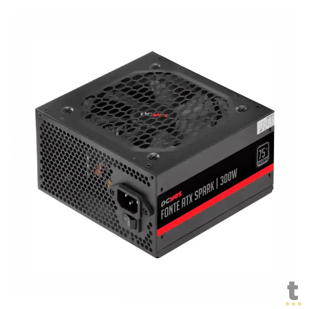 Fonte Atx 300w PcYes Spark Pfc Ativo - PXSP300WPT (OEM-Sem Caixa) Truedata